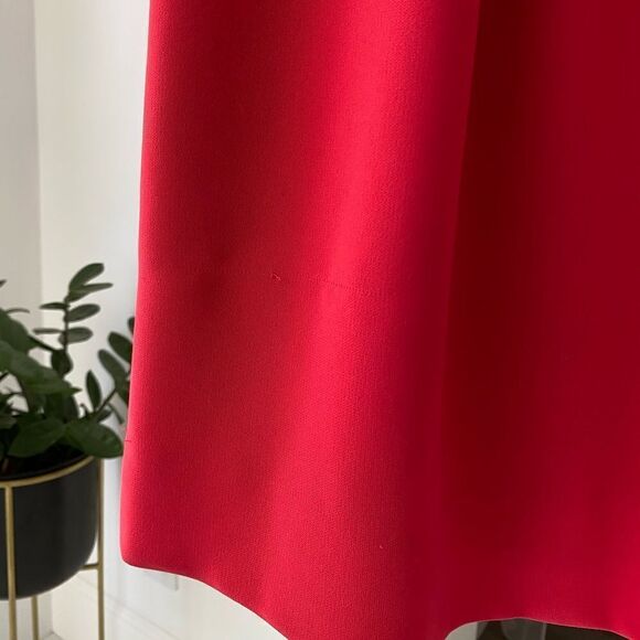 J. Crew Camille Dress Bright Pink Red Sleeveless Fit & Flare, Size 00 - Picture 6 of 7